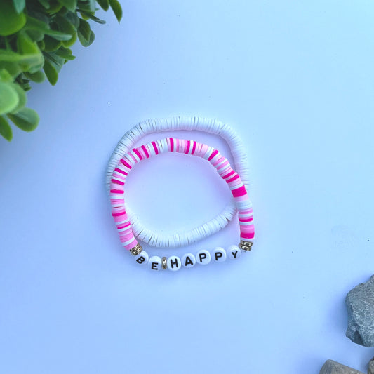 Be Happy beaded bracelet