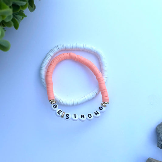 Be Strong beaded bracelet