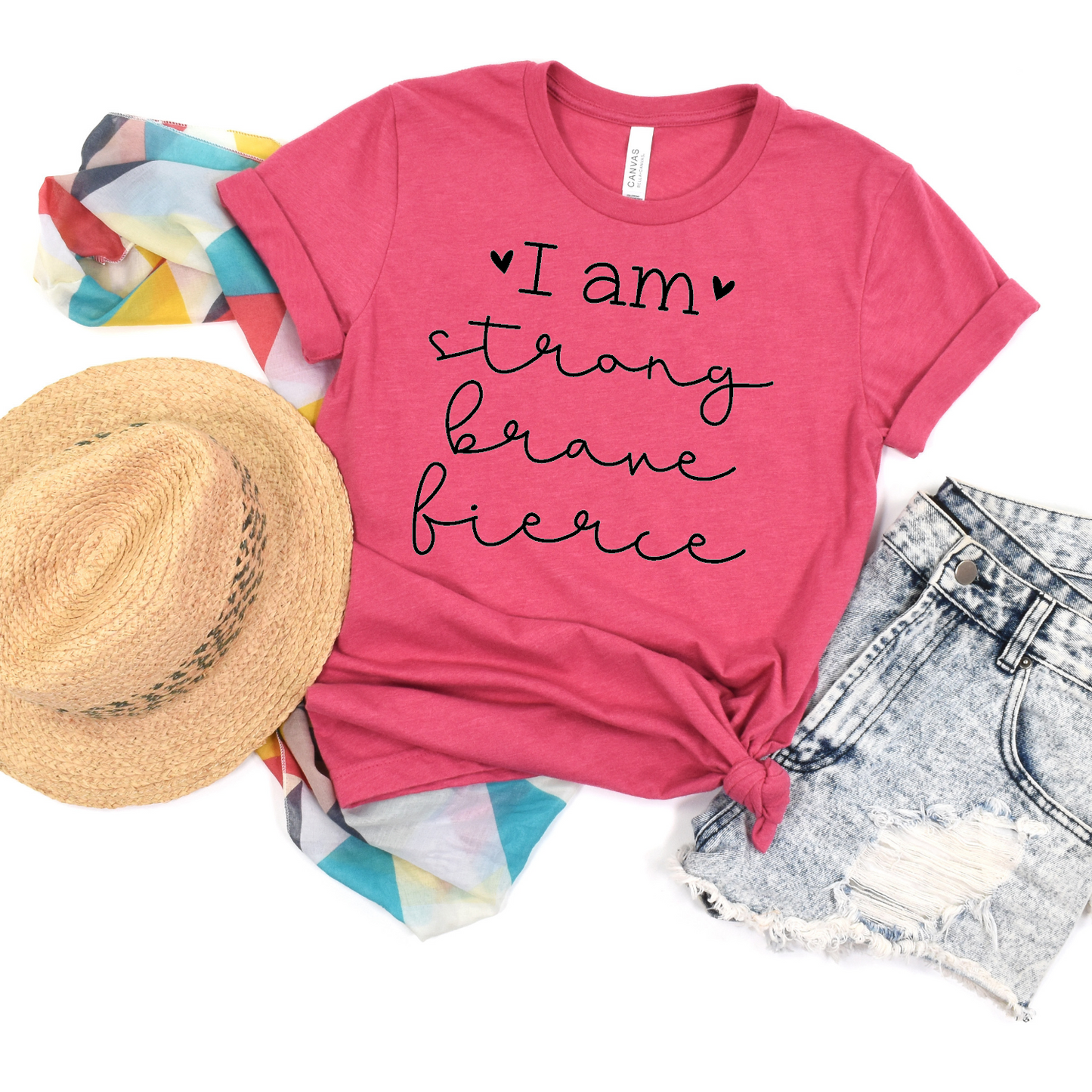 I am strong, brave fierce t-shirt